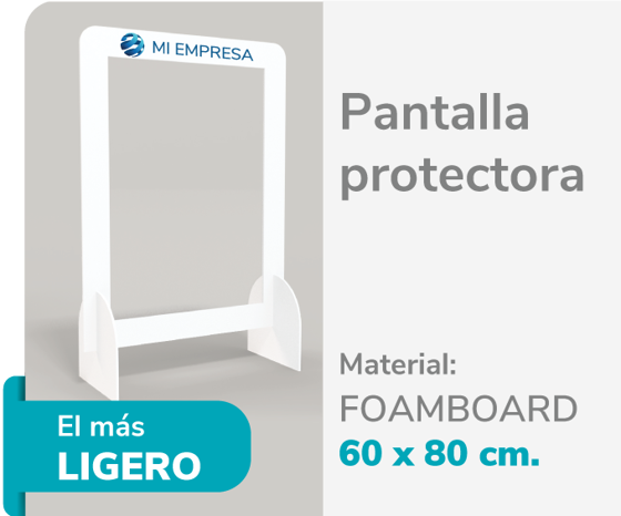 Foto de Pantalla Protectora Foamboard 10mm 60x80 | Impresión de logo