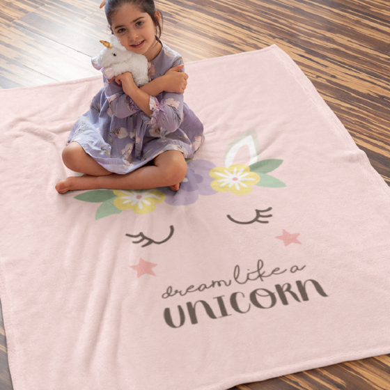 Foto de Cobija personalizada | Unicornio