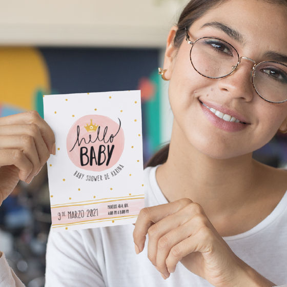 Foto de Invitación personalizada | Hello baby