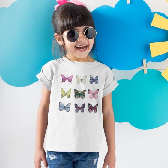 Foto de Playera niña | Mariposas