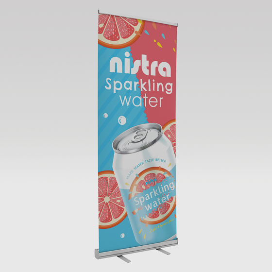 Foto de BANNER ROLL UP PLATA KIT 81 CM | CARGA TU ARCHIVO