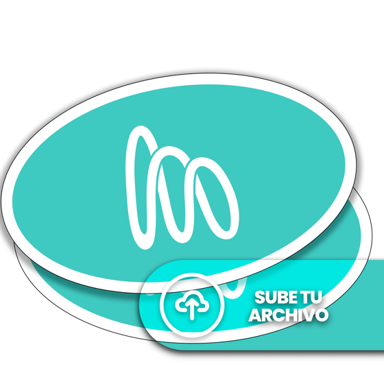 Foto de Stickers con Corte ovalado