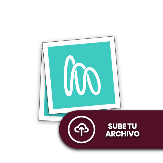 Stickers personalizados con corte cuadrado e impresión a color, listos para despegar
