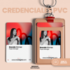 Credencial personalizada en PVC tipo estireno tamaño estándar 8.5 x 5.5 cm con precio especial desde 3 piezas