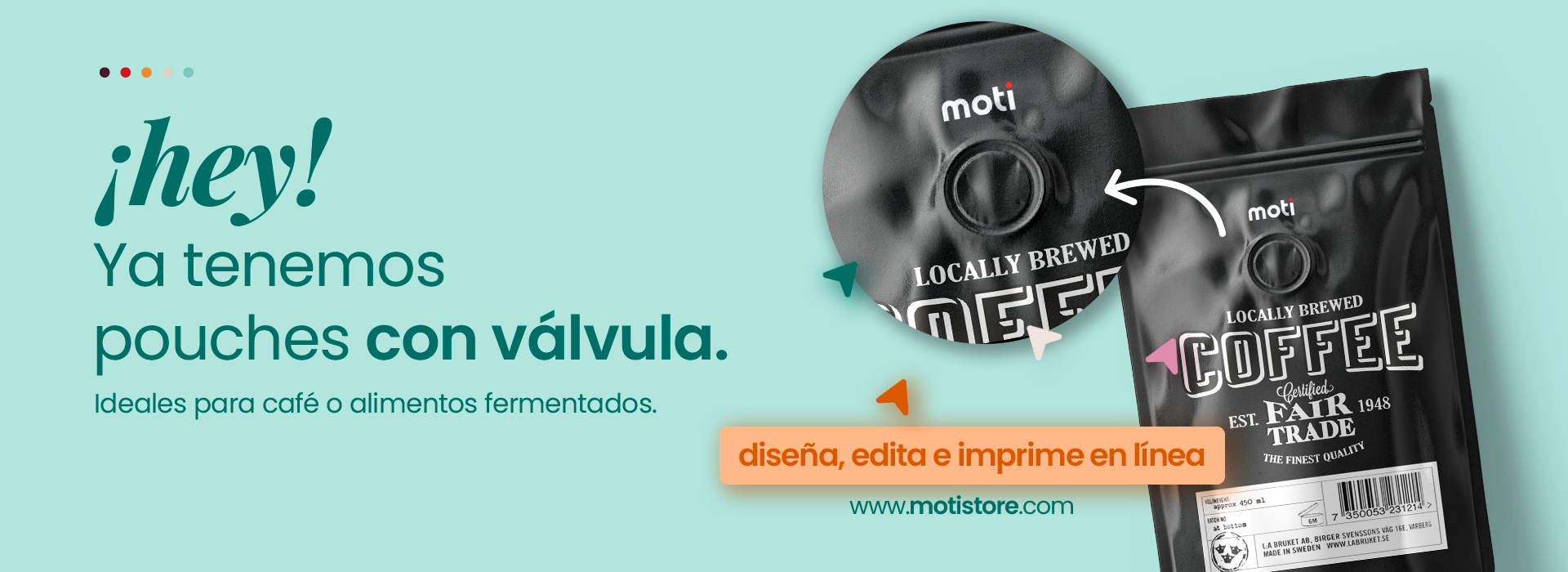 Bolsa pouch con válvula